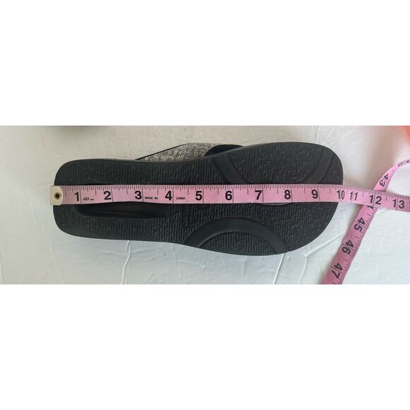 AEROTHOTIC Original Orthotic Comfort Thong Sandal Flip Flops Gray Straps Sz 9 - Picture 6 of 13